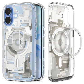 Spigen Ultra Hybrid Mag vāciņš iPhone 17 ar MagSafe Zero One, pelēks