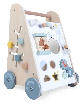 Koka stumjamais gājējs bērniem ECOTOYS ar attīstošiem elementiem