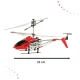 Syma S107H RC helikopters ar pulti (2.4GHz, RTF), sarkans