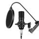 Puluz PU612B Studio Broadcast kondensatora mikrofons Melns