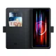 3mk Wallet Case atverams vāciņš Oppo Reno 10 5G, Melns