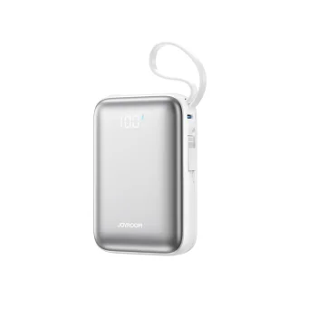 Ārējais akumulators Joyroom JR-PBF29 20000 mAh 22.5W ar iebūvētiem kabeļiem, Balts