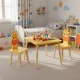 Ecotoys 6162 bērnu mēbeļu komplekts: galds un 2 krēsli, žirafe