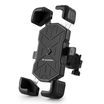 Velosipēda telefona turētājs pie stūres Wozinsky WUD-01B (4.5-7.2"), melns