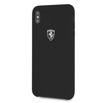 Ferrari iPhone XS Max vāciņš Silicone Off Track, melns