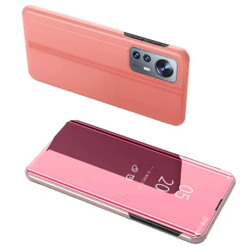 Atverams vāciņš Xiaomi 12 Lite Clear View Case, rozā