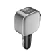 Cuktech CC903P 100W auto lādētājs ar ievelkamu USB-C kabeli, pelēks