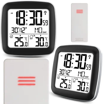 Berdsen BD-903 bezvadu meteoroloģiskā stacija, sudraba