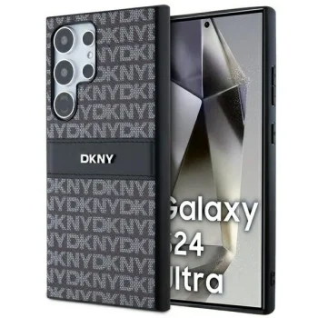 DKNY Samsung Galaxy S24 Ultra vāciņš Mono Stripe & Metal Logo, melns