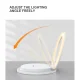 LED naktslampiņa T-Phox SL-603 ar 15W bezvadu lādētāju, balta