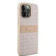 Dkny iPhone 15 Pro Max vāciņš Leather Mono Stripe & Metal Logo, rozā