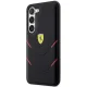 Ferrari Hot Stamp Lines aizmugurējais vāciņš Samsung Galaxy S23+, melns