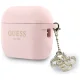 Guess Silicone 4G Charm maciņš Apple AirPods Pro 3 austiņām, rozā