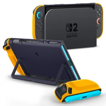 Spigen Nano Pop aizsargvāciņš Nintendo Switch 2 konsolei, tumši zils