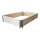 Koka paaugstinātā dārza dobe KLASIKA GARDEN 1200x800x195 mm