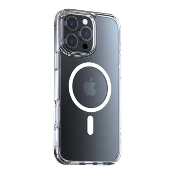 Torras Diamond-Mag vāciņš priekš iPhone 16 Pro, caurspīdīgs
