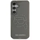 Karl Lagerfeld Rhinestones Karl Head Logo vāciņš Samsung Galaxy S25, Melns