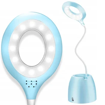 Bakalu LED galda lampa ar organizatoru KZ1073, zila