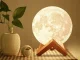 Dekoratīvā Nakts lampa 3D Mēness ar Pulti, RGB 14cm | Night LED Lamp Moon with Remote Control