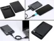 Ārējais cietā diska vāciņš 2.5\'\' HDD SSD SATA uz USB 3.0, melns
