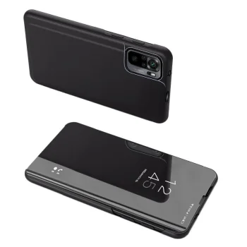 Atverams vāciņš Clear View, Xiaomi Redmi Note 11 Pro+ 5G / Mi 11i HyperCharge, melns