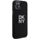 DKNY iPhone 15 Plus vāciņš HC Silicone w Stack Metal Logo, melns