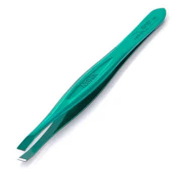 Nghia Export T-01 slīpa kosmētiskā pincete, zaļa