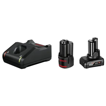 Bosch 12V sākuma komplekts: 2.0Ah un 4.0Ah akumulatori + GAL 12V-40 lādētājs