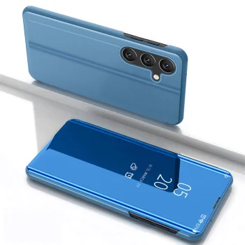 Atverams vāciņš Samsung Galaxy S25+ Clear View Case, Zils