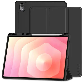 Tech-Protect SmartCase Pen vāciņš priekš Samsung Galaxy Tab S12+ 12.4" X840 / X846B, melns