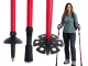 Verk Group Nordic Walking un trekinga nūjas ar piederumiem un somu, Sarkanas