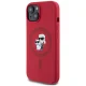 Karl Lagerfeld Silicone Karl&Choupette MagSafe vāciņš iPhone 15, Sarkans