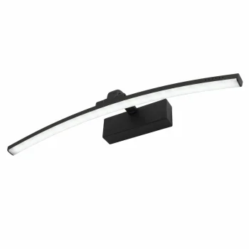 Moderns LED sienas gaismeklis loks 40cm neitrāli balta gaisma, melns