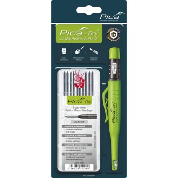 Būvdarbu zīmulis Pica-Dry 3030 un grafīta serdeņu komplekts 4030 2B (2,8 mm)