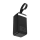 Ārējais akumulators Wozinsky W8-B 50000 mAh 30W ar LED lukturīti, melns