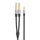 Audio kabelis 3.5mm uz 2x 6.35mm Vention BARHK 8m