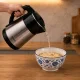 Elektriskā tējkanna 2.5L 1500W, nerūsējošais tērauds, melna/sudraba