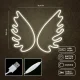 LED neona gaisma Plexi Spārni Forever Light FPNE09X, balta