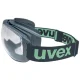 Uvex megasonic planet slēgtās aizsargbrilles, UV 400, antracīts/zaļa