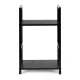 Plaukts ModernHome ar 2 plauktiem, naktsskapītis, 29 x 23.5 x 48.5 cm, melns