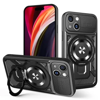 Vāciņš TFO Defender Armor Mag tālrunim iPhone 15 6.1", melns