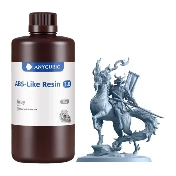 ANYCUBIC ABS-Like Resin 3.0 fotopolimēra sveķi 3D printerim 1 kg, Pelēki