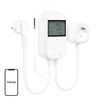 Meross MTS960HK rozete ar termostatu temperatūras kontrolei (HomeKit)