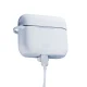 Silikona maciņš 3mk Apple AirPods Pro 3 austiņām, balts