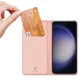 Dux Ducis Samsung Galaxy S24+ atverams vāciņš maciņš grāmatiņa Skin Pro, rozā