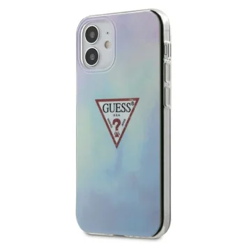 Guess iPhone 12 mini vāciņš Tie & Dye Collection, zils