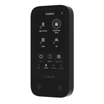 Ajax KeyPad TouchScreen bezvadu vadības tastatūra, melna