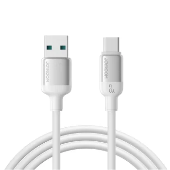 Joyroom S-A62 Lively Series USB-A uz USB-C kabelis 3A 1.2 m, balts