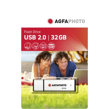 USB zibatmiņa AgfaPhoto 32 GB, USB 2.0, sudraba