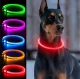 LED RGB spīdoša apkakle suņiem un kaķiem, izmērs L (līdz 70 cm)